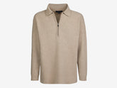 Felted Half Zip Polo - Knitwear | Sease
