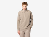Felted Half Zip Polo - Knitwear | Sease