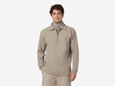 Felted Half Zip Polo - Knitwear | Sease