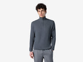 Waffle Half Zip Turtle Neck | Sease