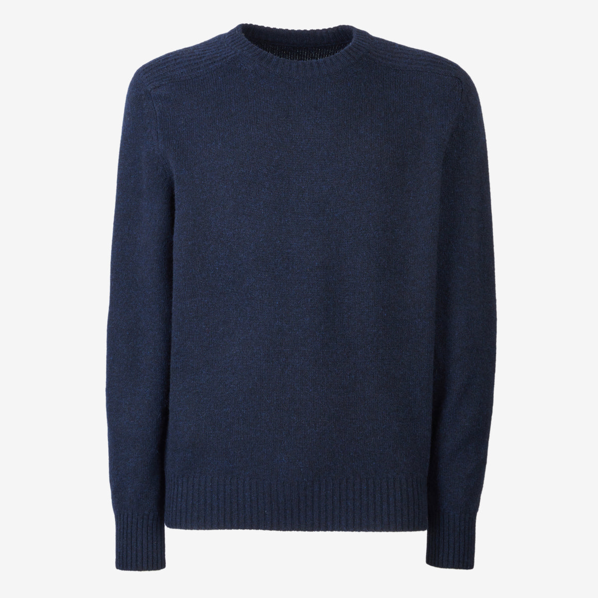 Sease Round Neck Coarsehair Blu Navy