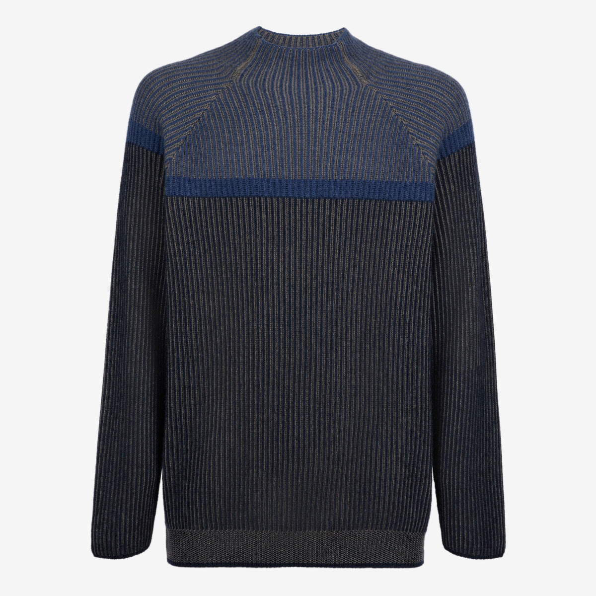 Sease Dinghy Mock: Maglione 100% cashmere - Blu