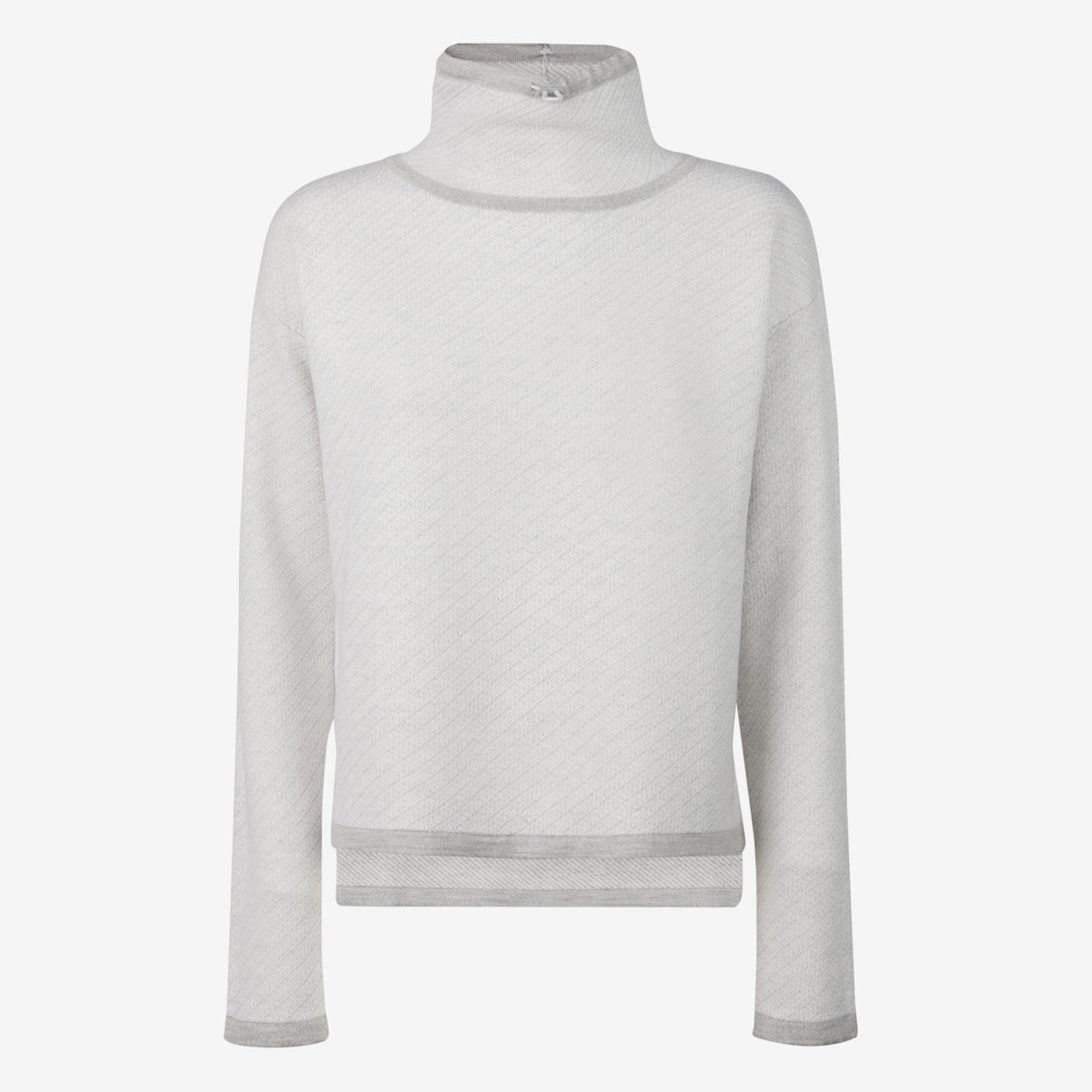 Sease Amir: maglione lana cashmere seta - Grigio Perla