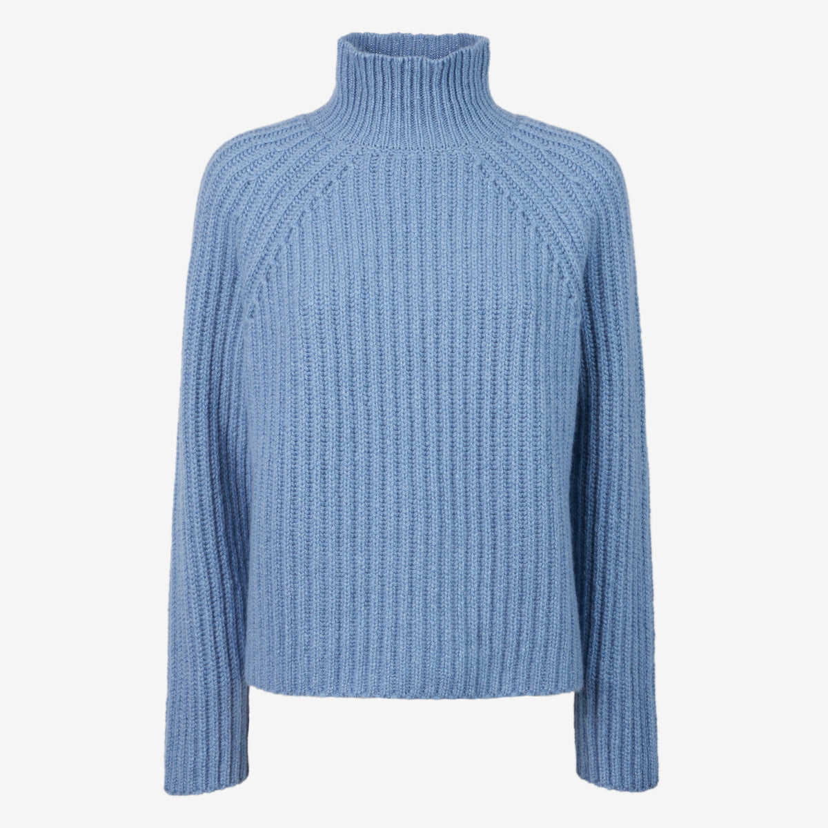 Sease Maglione Athos Mock in cashmere - Blu tempesta