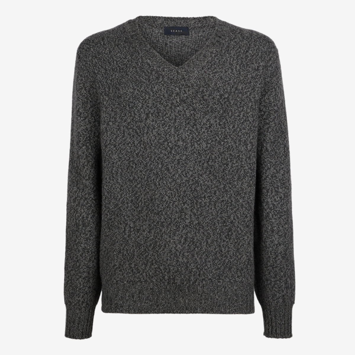 Sease Maglione in cashmere con scollo a V - Grigio Grafite