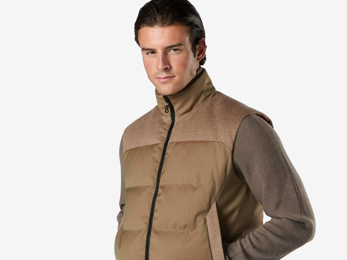 Feather Vest Reversibile