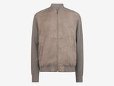 Knit Leather Bomber | Sease