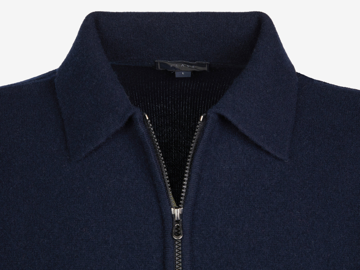 Felted Half Zip Polo