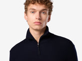 Waffle Half Zip Turtle Neck | Sease