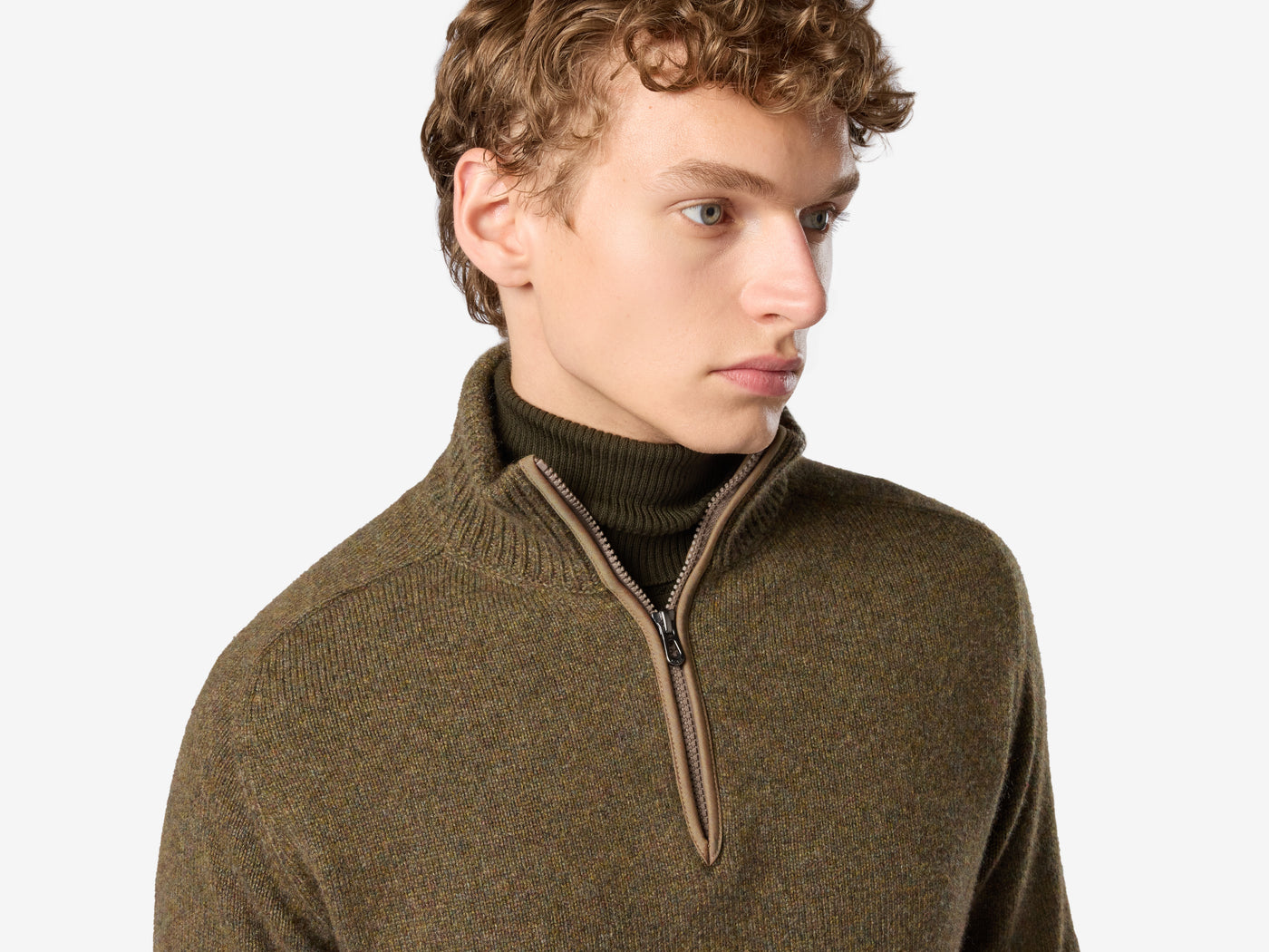Half Zip Mouliné