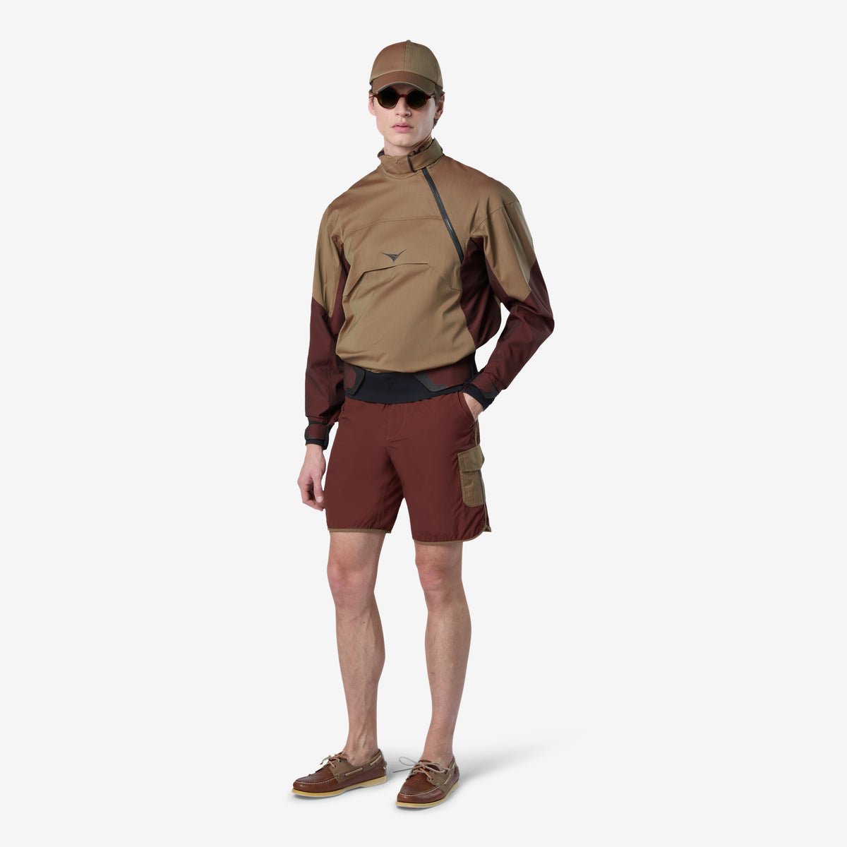 Solaro wool and bio-based nylon spraytop - brown | SEASE