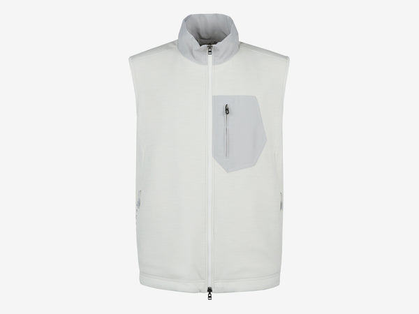 Gilet reversibile in lana e nylon bianco | SEASE