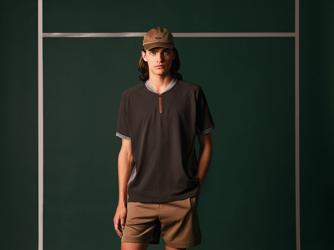 Tennis Half-Zip Polo